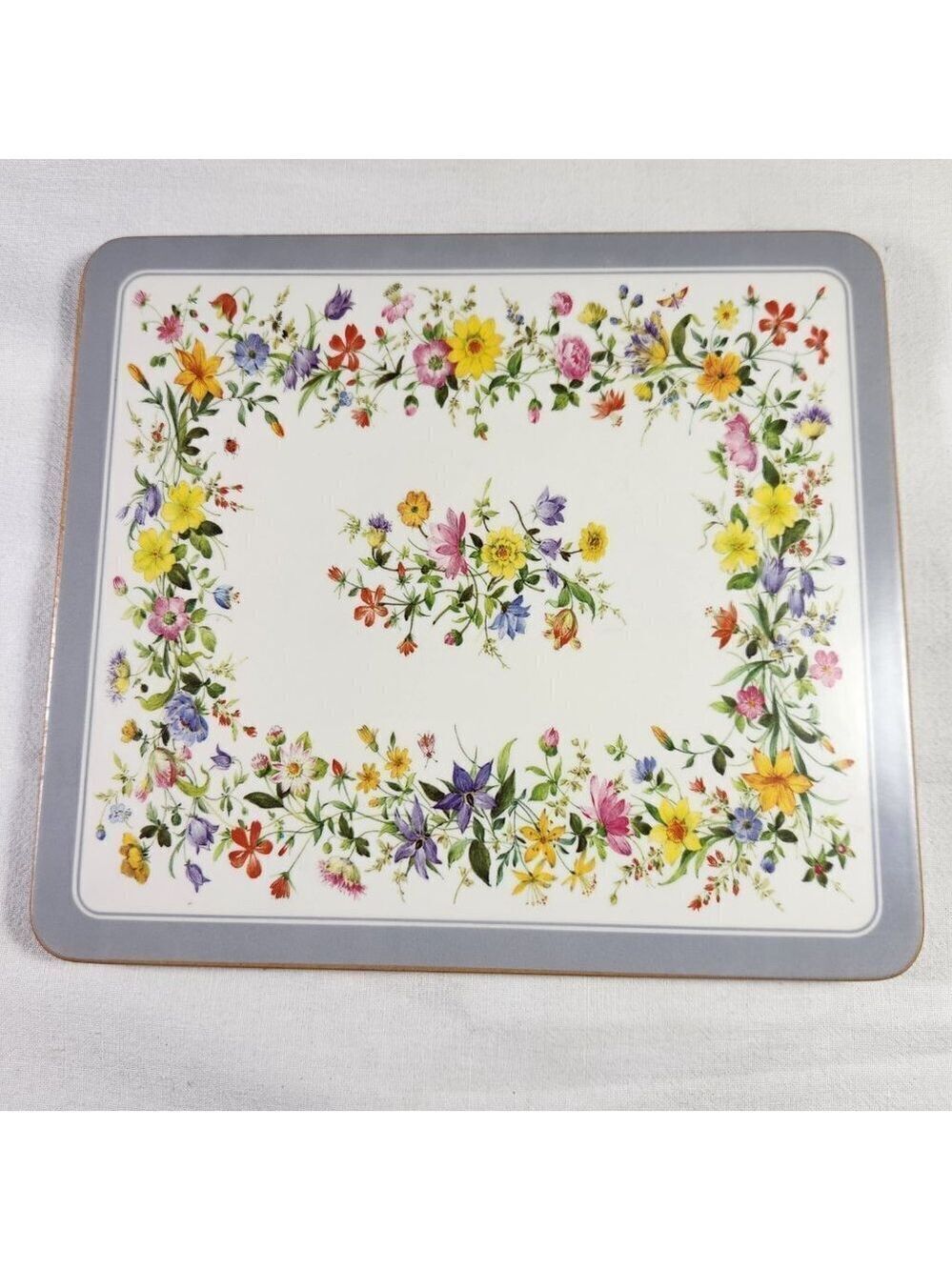 Pimpernel Floral Casserole Stand Trivet with Rubber Feet Made in England Kitchen